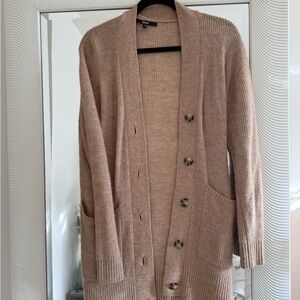 Quince Baby Alpaca-Wool Oversized Cardigan, Size Small
